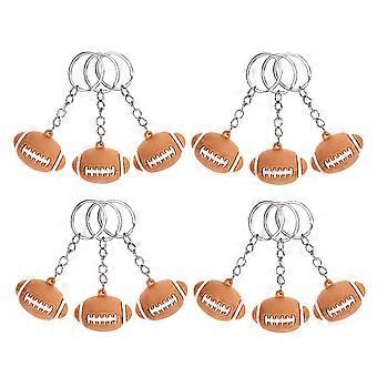 Brown Rugby Keychain Souvenir for Rugby Fans 36Pcs Creative Set
