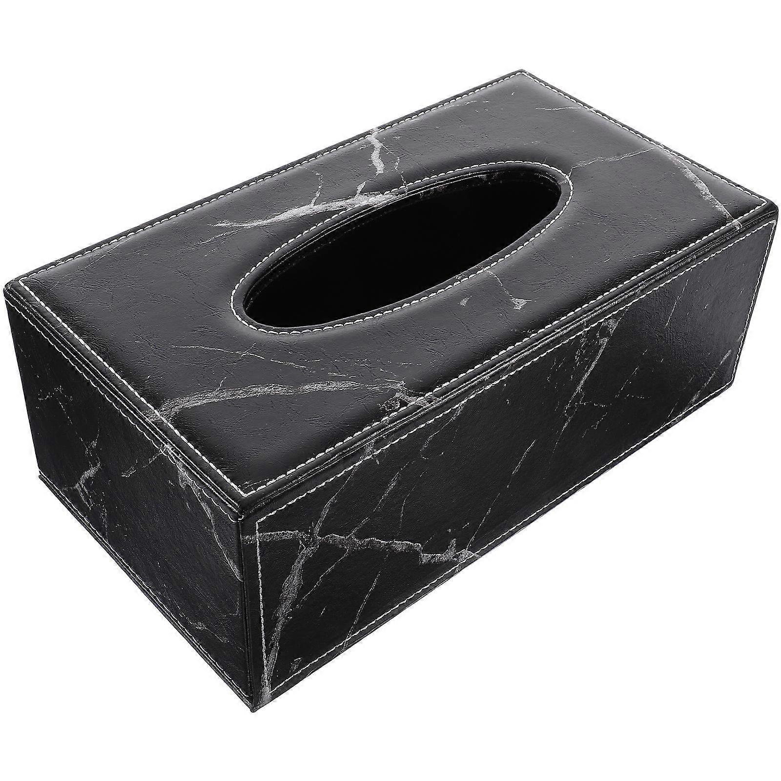 Elegant Tissue Box for Storage 1Pcs Marble Pattern Tissue Container
