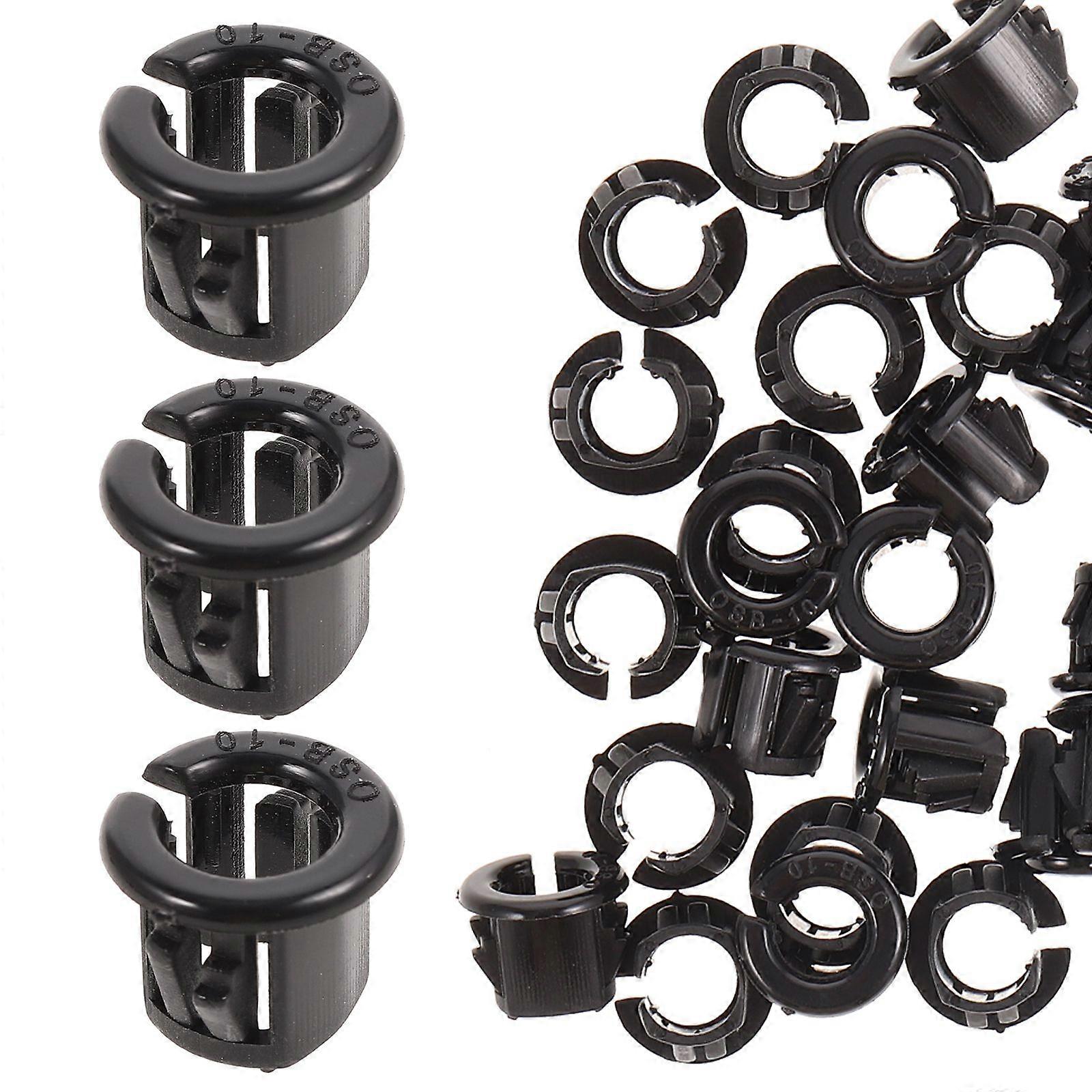 50pcs Snap Bushing Round Snap Panel Locking Hole Plug Snap In Cable Protector