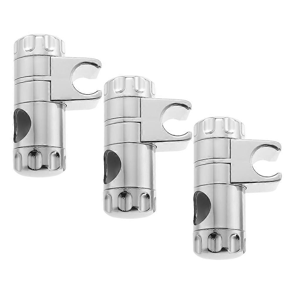 Shower Holder Bracket Adjustable for Bathing 6Pcs Rotating ABS Silver Material