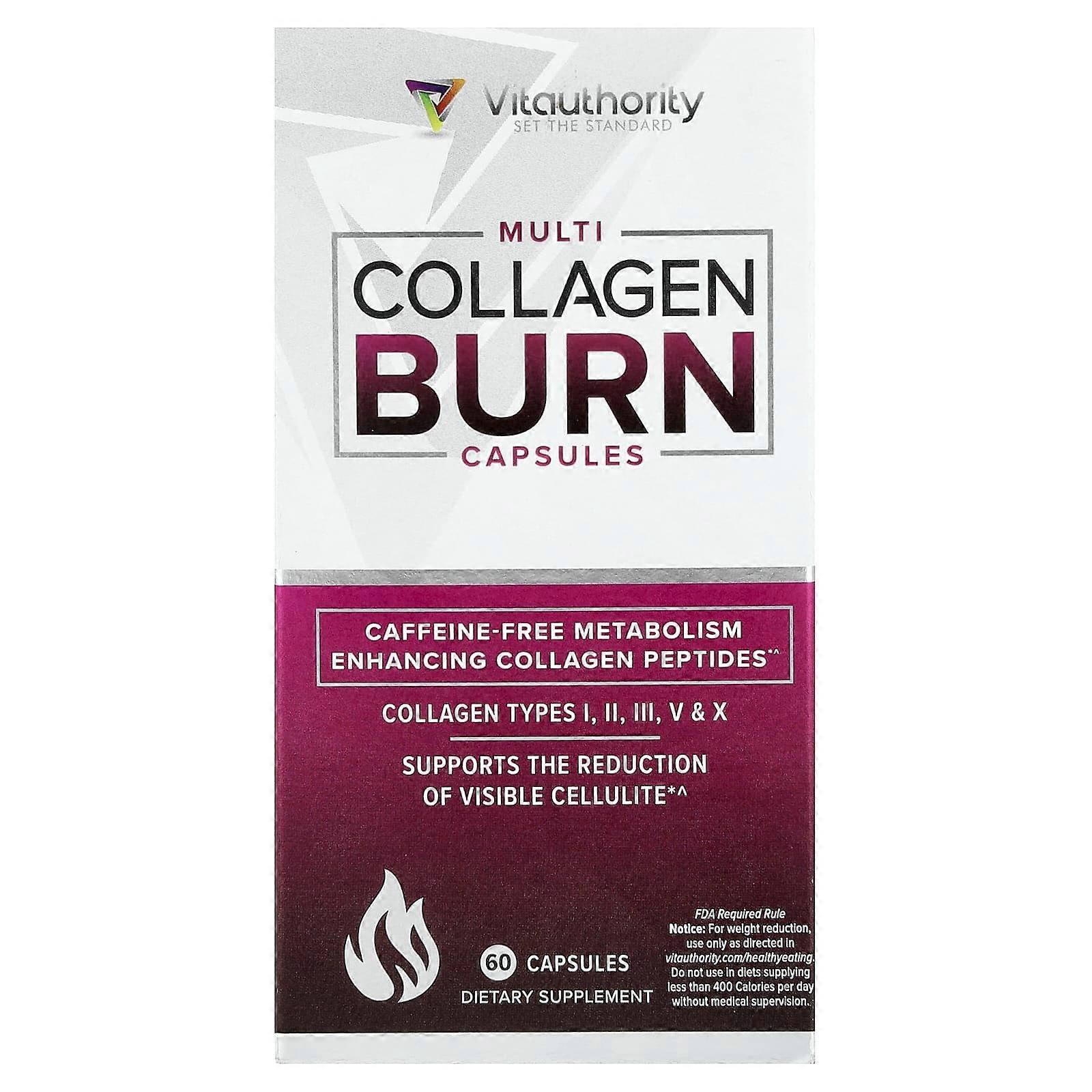 Vitauthority, Multi Collagen Burn, 60 Capsules