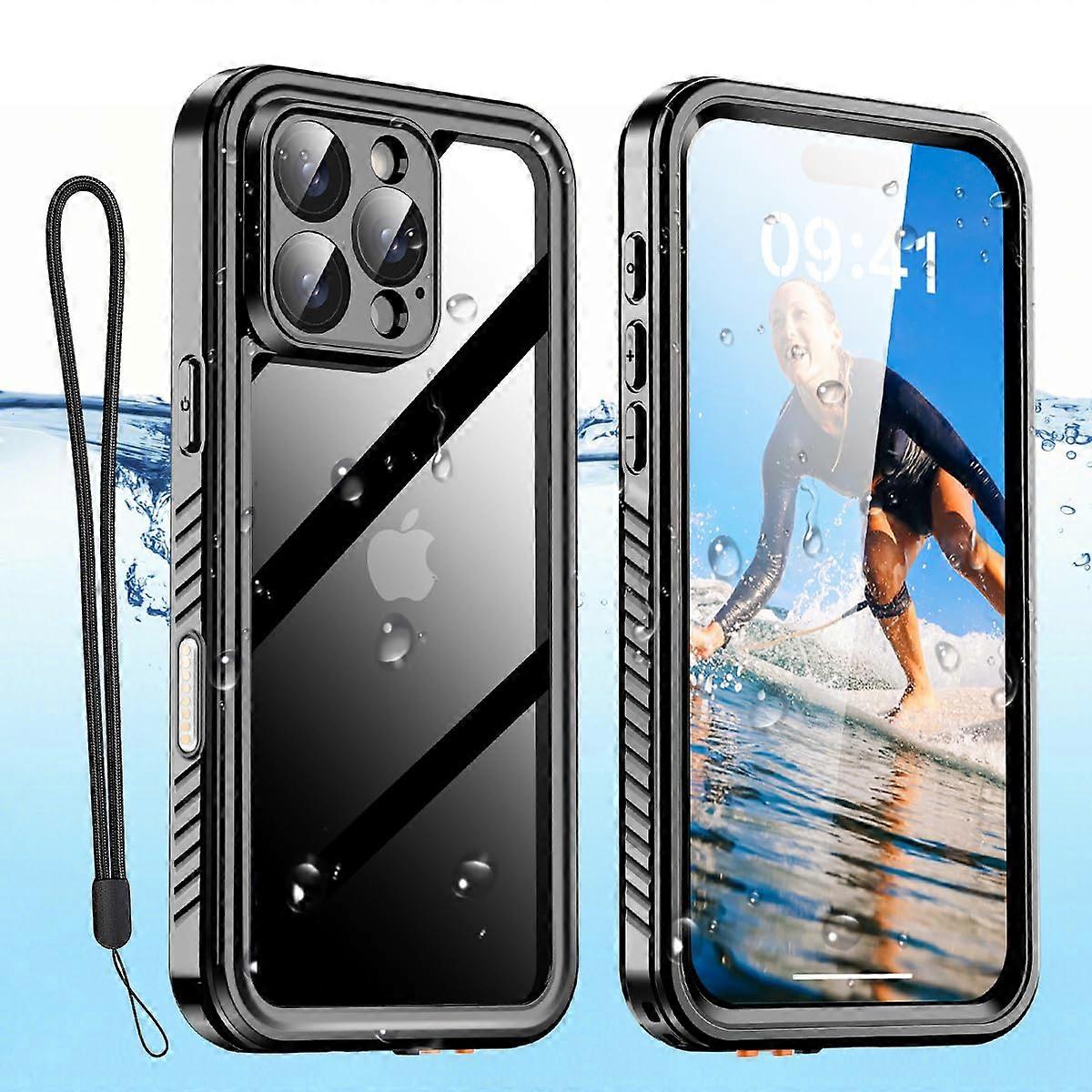 Shockproof Waterproof Case Compatible with iPhone 16 Pro Max