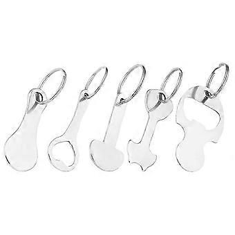 Shopping Trolley Token Key Ring for Cart Access 5Pcs Zinc Alloy Small Tokens