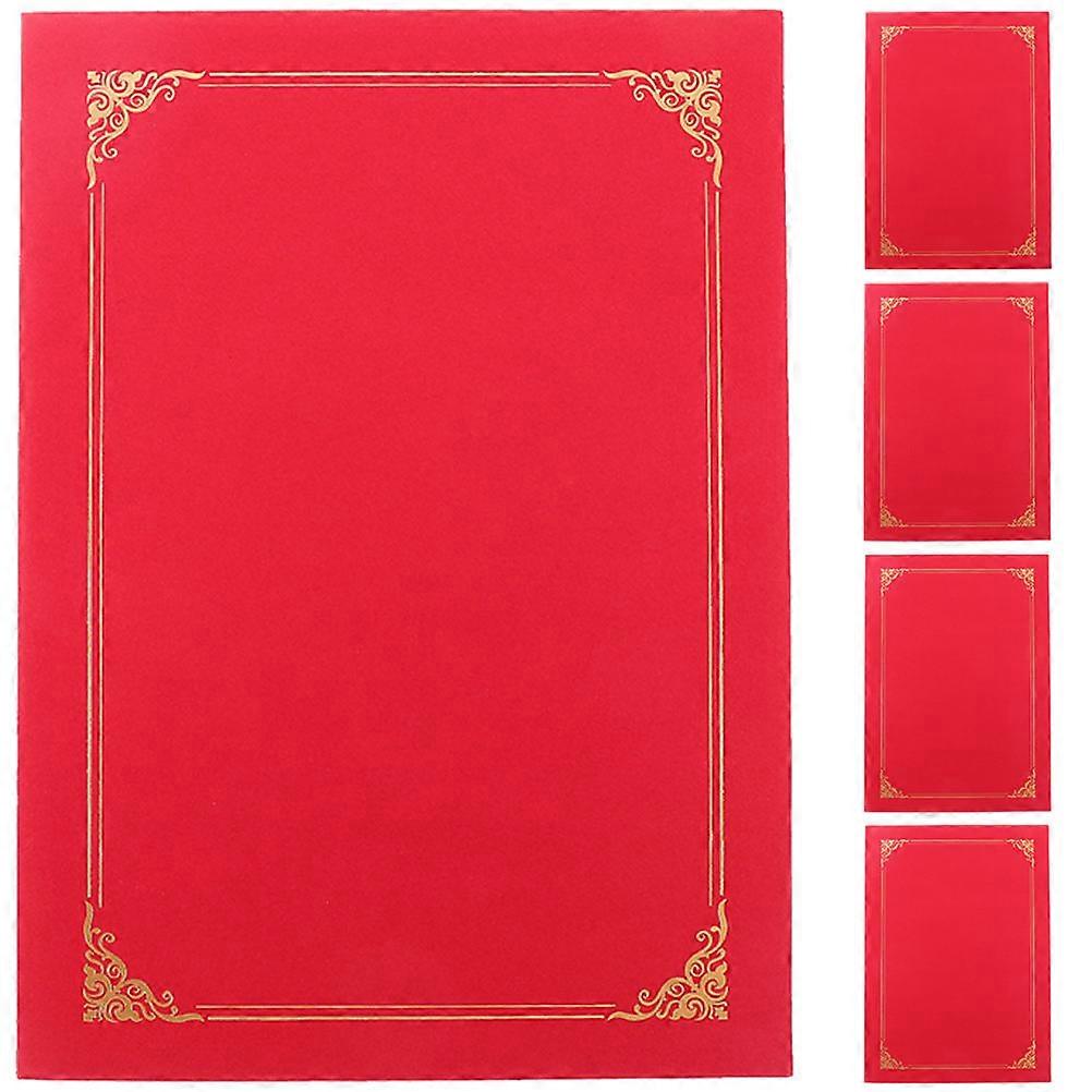 Certificate Cover Multi-Use Certificate Holders for 5Pcs Paper