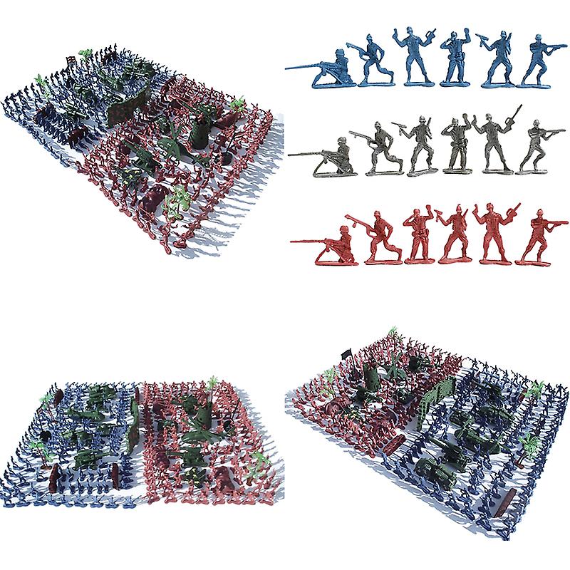 270 Pcs/lot Nostalgic Toy Soldier Kit Figures Military Army Men Sand Scene Model