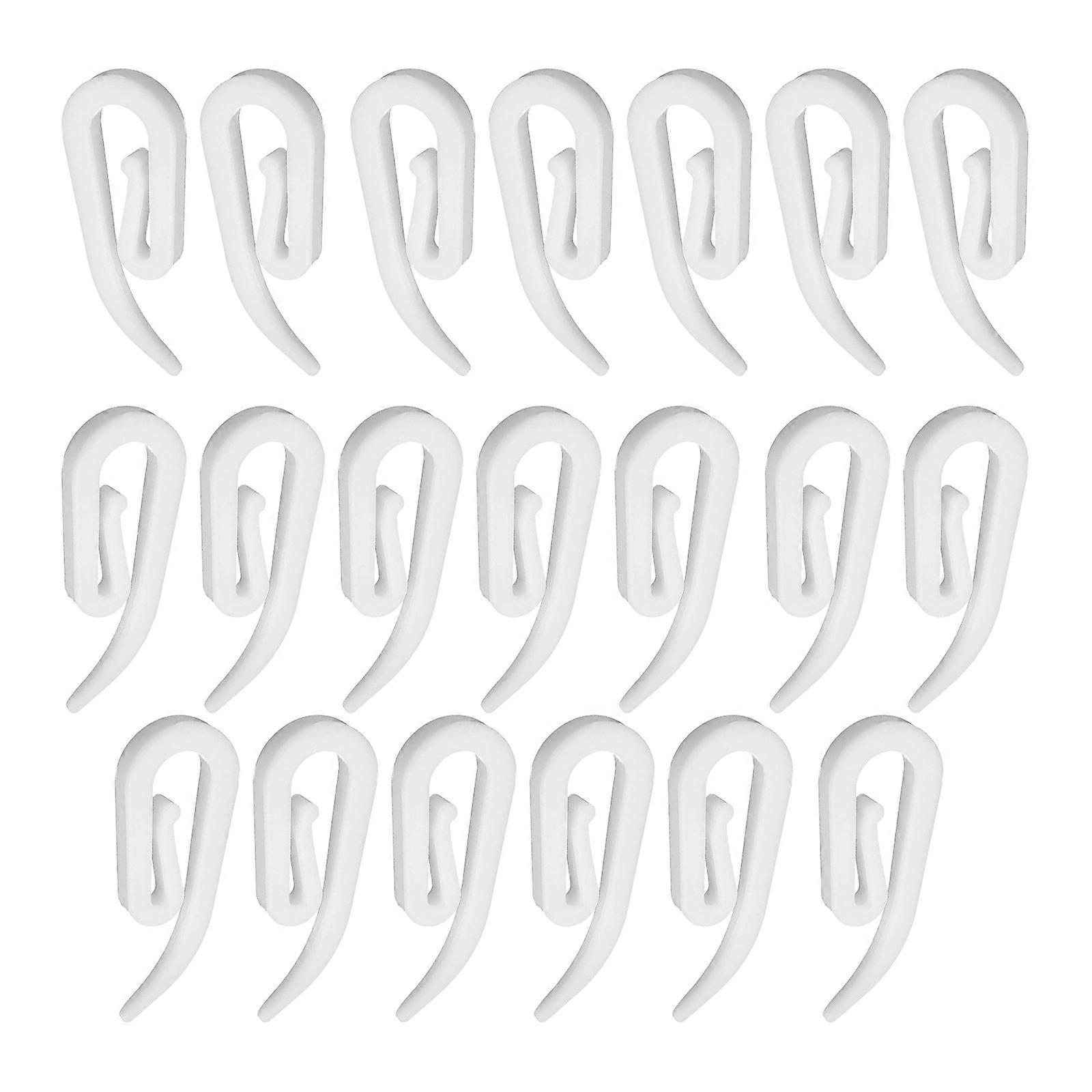 Multipurpose PVC Hook For Curtains Quick Setups Portable And Sturdy Construction Multicolor