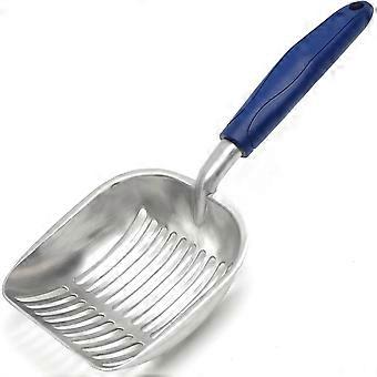 Cat Litter Scoop - Aluminum Alloy cat Litter Shovel, Suitable for All cat Litter, Metal Durable Garbage Shovel Black