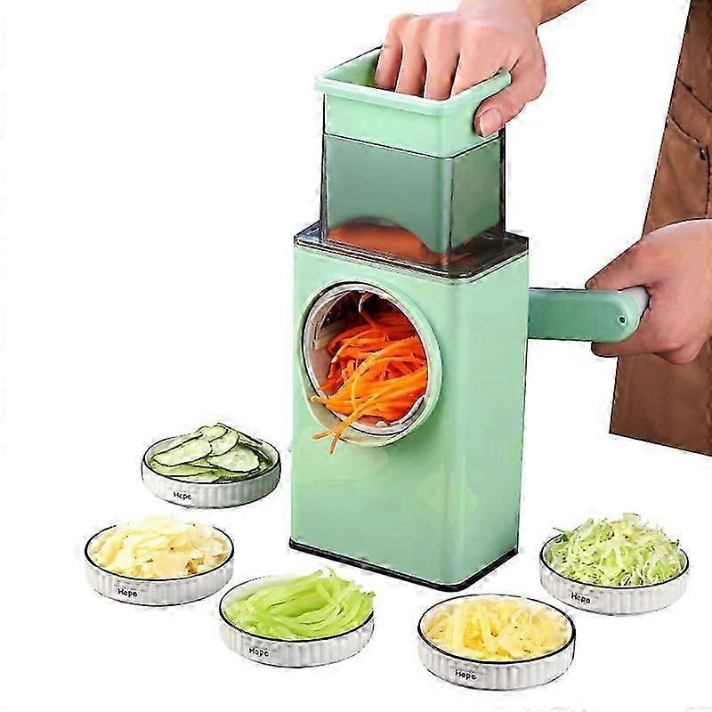 Manual Drum Slicer, Rotary Graters for Kitchen
