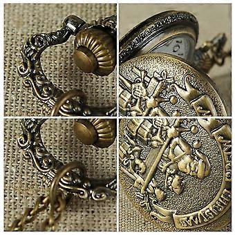 Quartz Pocket Watches for Decoration Santa Claus Vintage Clock