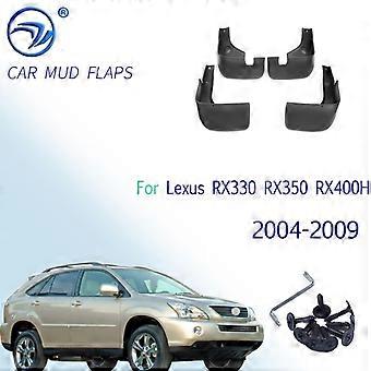 Edessä taka-auton roiskeläpät Lexus RX330 RX350 RX400H 2004-2009 Roiskeläpät Lokasuojat Roiskesuoja lokasuojan lisävarusteille