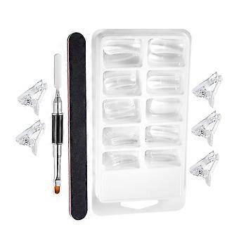 Manicure Extension False Nail Kit for Nail Art Use 3Sets with Manicure Tools