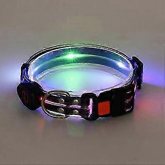 Light Up Dog Collar, LED Dog Collar Glow in The Dark - Rechargeable, 3 Flashing Modes, Fashionable Cute Glowing Dog Light Up Collars for Medium Large
