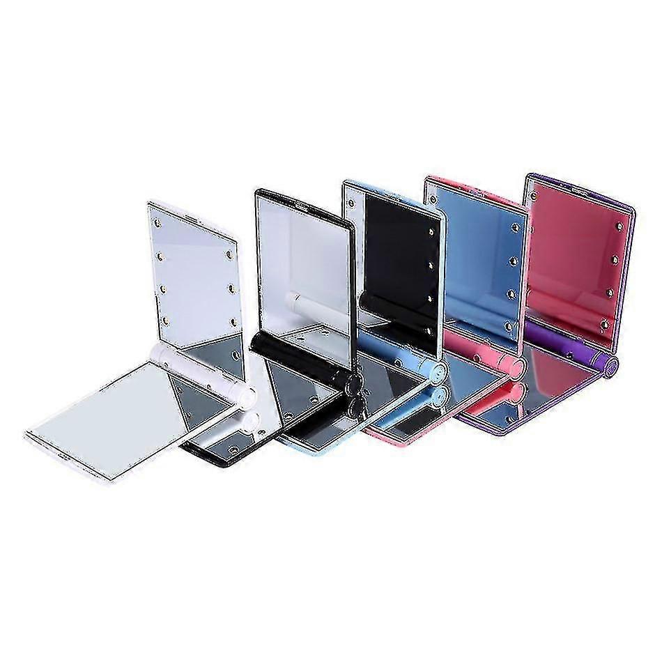 Led Cosmetic Folding Mirror-color:beige