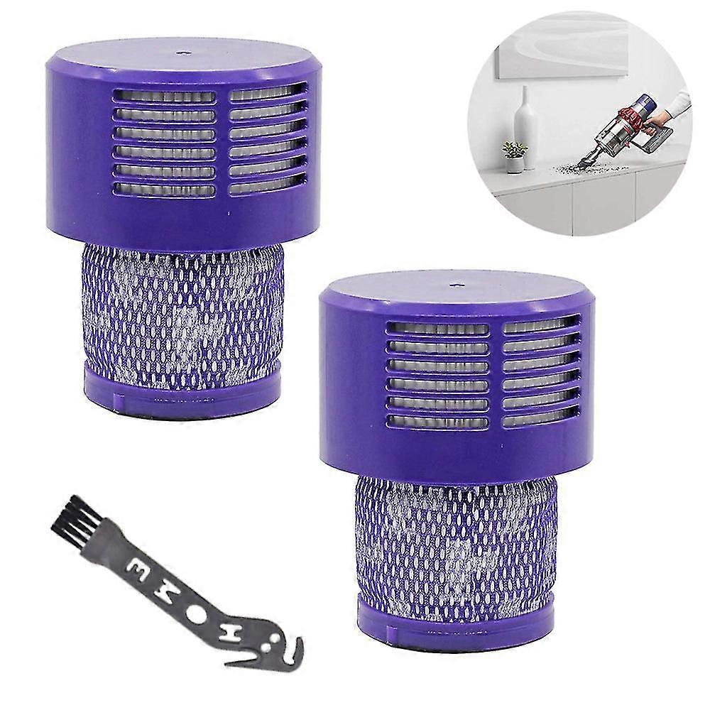 V11 Filter For 2pcs Washable Replacement Filter With A Cleaning Brush