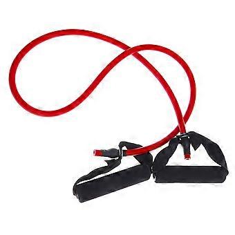 1pc Yoga Elastische Fitness Oefening Trekkoord Oefening Weerstandsbanden Trainingsbanden met Handvat voor Vrouwen (Zwart + Groen)