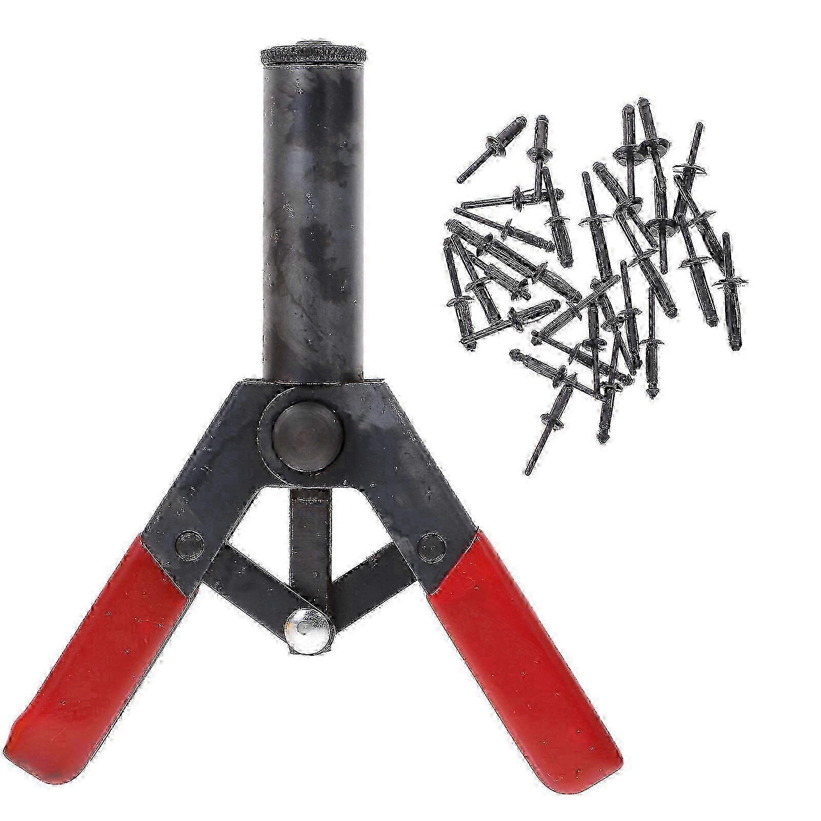 Black Riveter Machine Tool for Riveting 1Set Includes 40 Poly Rivets