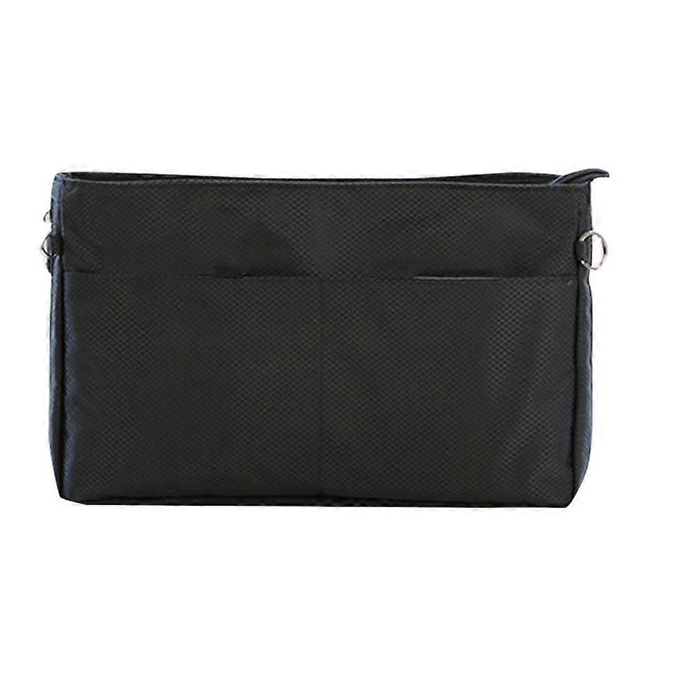 Makeup Accessories Storage Bag for Storage 2Pcs Black Handbag Insert