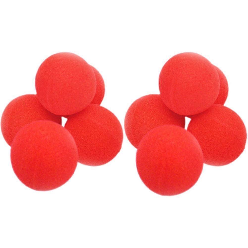10 Red Magic Sponge Balls Trick Props for Comedy Close Up Stage Performances