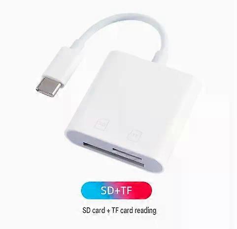 USB 3.0 Multi Card Reader, Type-C to SD/TF Camera Memory Card Adapter Compatible with iPhone 15, iPhone 16, iPhone 17