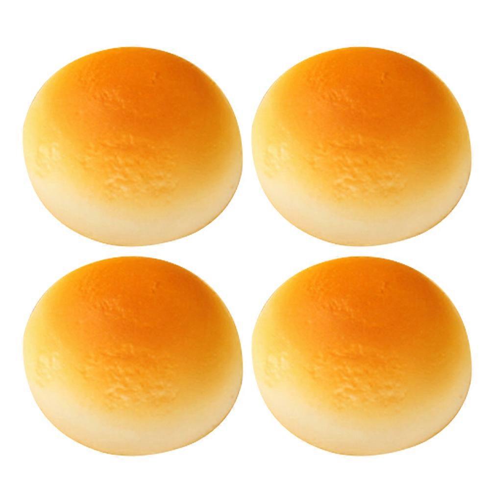 4pcs Bread Model Fake Bread Decoration Simulation Realistic Bread Model Showcase Model