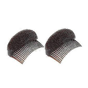 2pcs Charming Volume Inserts Hair Comb Do Beehive Hair Stick Bun Maker Tool Hair Base Styling Accessories For Women Lady Gir ziiu