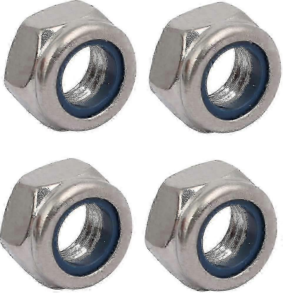 Galvanized Lock Nut M8 Left Hand Thread 1.25mm 50pcs
