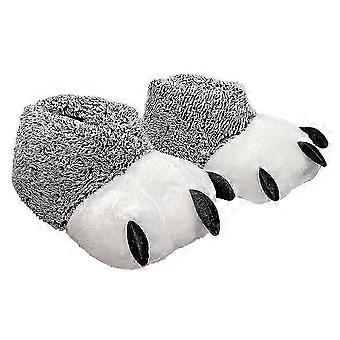 Couple Matching Slippers Claw Shape Plush TPR Silent Warm 1 Pair