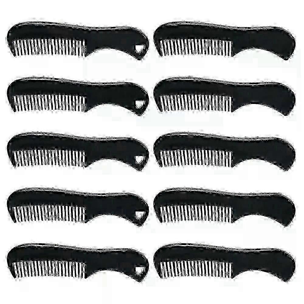 10Pcs Mini Beard Comb Set Pocket Mustache Grooming Tools