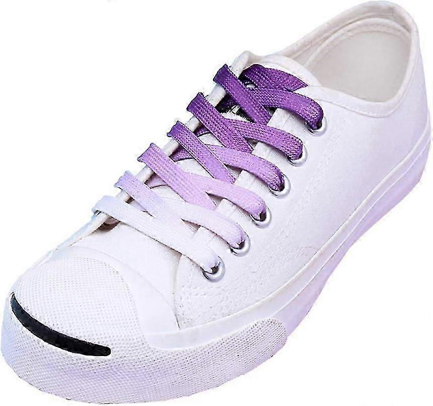 Cadarços largos e planos estampados e coloridos de 47 polegadas para tênis, sapatos casuais e acessórios de moda.