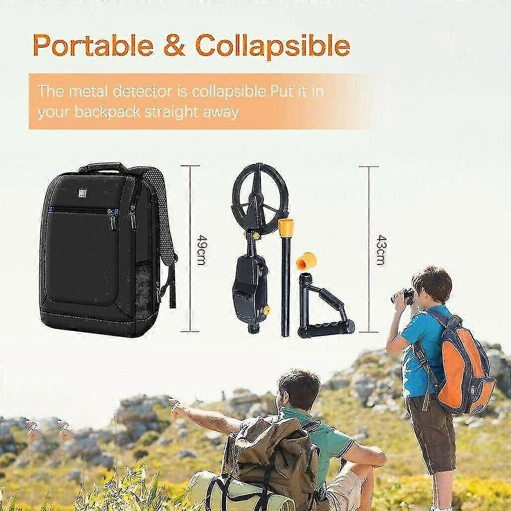 Waterproof Metal Detector Lcd Treasure Gold Digger Sensitive Search Coil