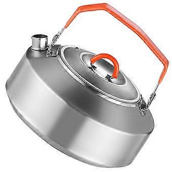Buitenwaterkoker van roestvrij staal voor het koken van water en thee tijdens het kamperen.