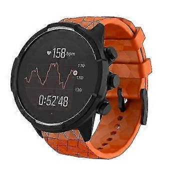 24mm Replacement Silicone Soft Watchband Wrist Strap For Suunto 9 Baro Copper A-YUHAO YTQ