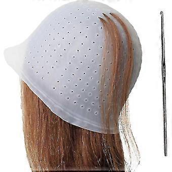 Boné de destaque de silicone, tampa e gancho de destaque, tampa de tintura de cabelo, tampa de cobertura de cabelo, tampa de cobertura de destaque