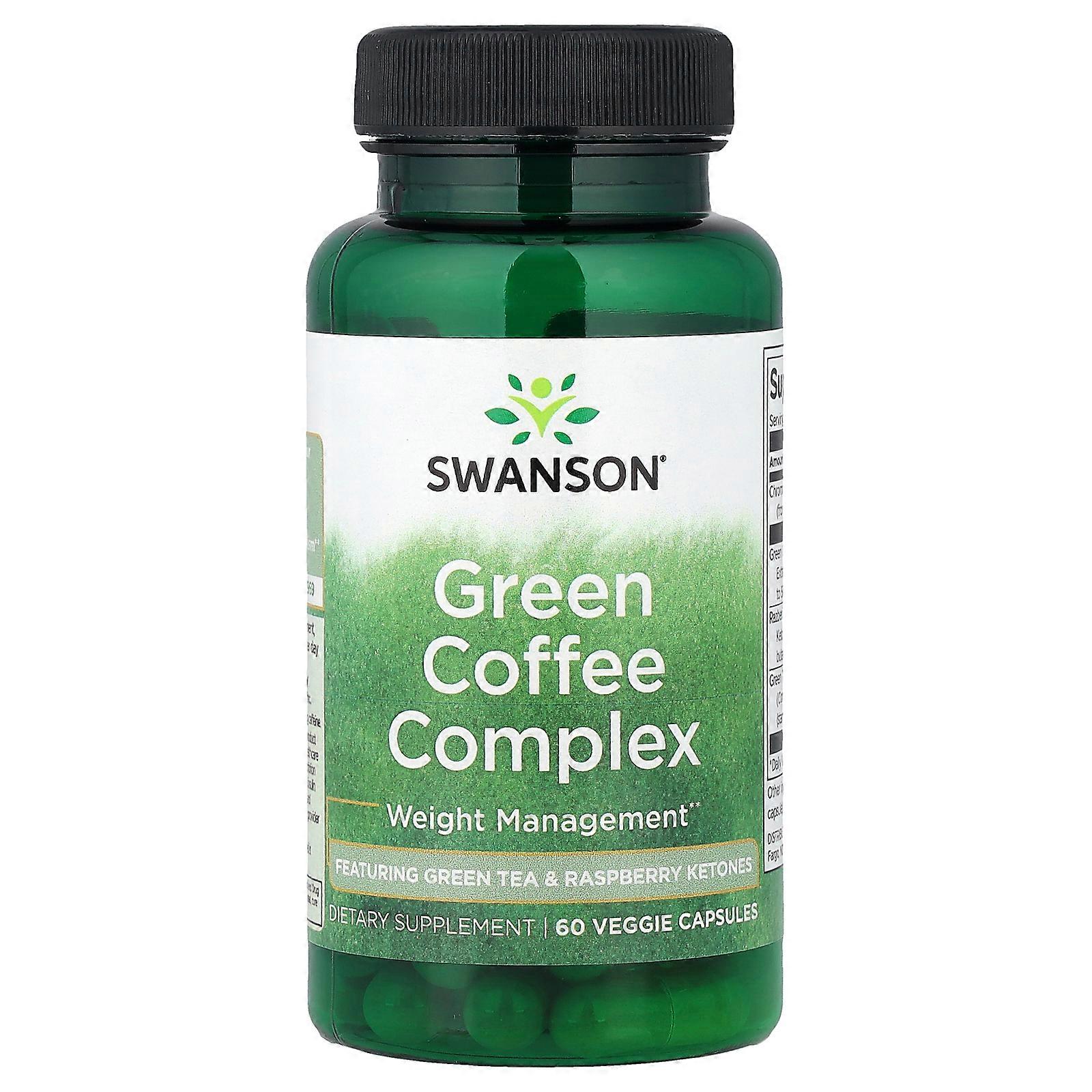 2 x Swanson, Green Coffee Complex, 60 Veggie Capsules