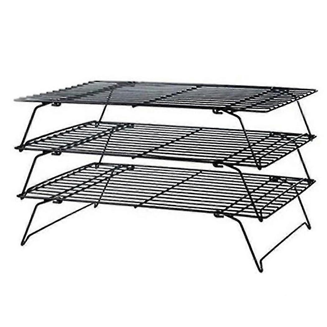 3 Layers Stackable Cooling Rack Metal Cake Cookie Biscuits Bread Cooling Rack Net Mat Holder Dry Co