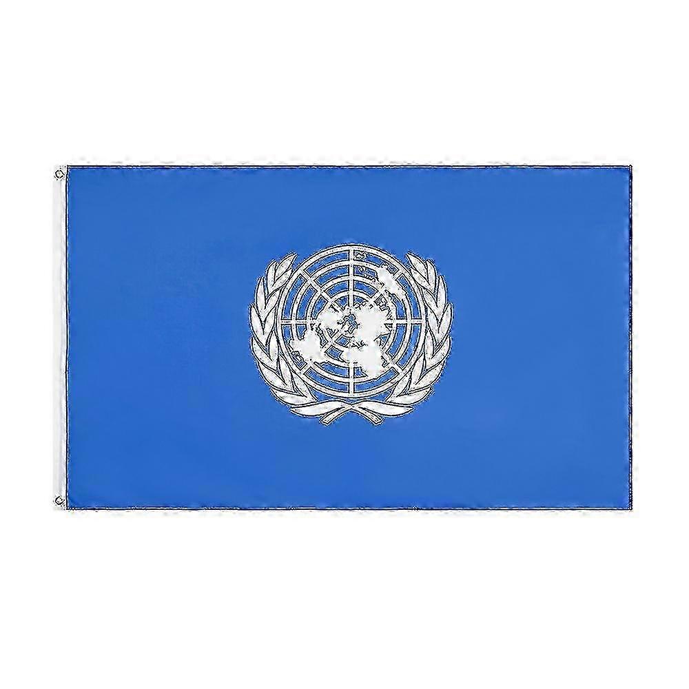 90x150cm UN Flag Polyester Double-Penetrated