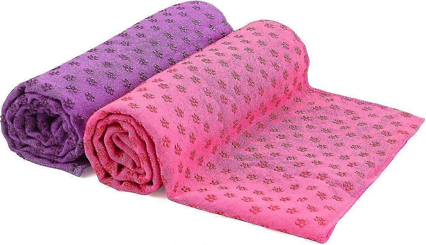 Long-Length Dot-Grip Yoga Towel