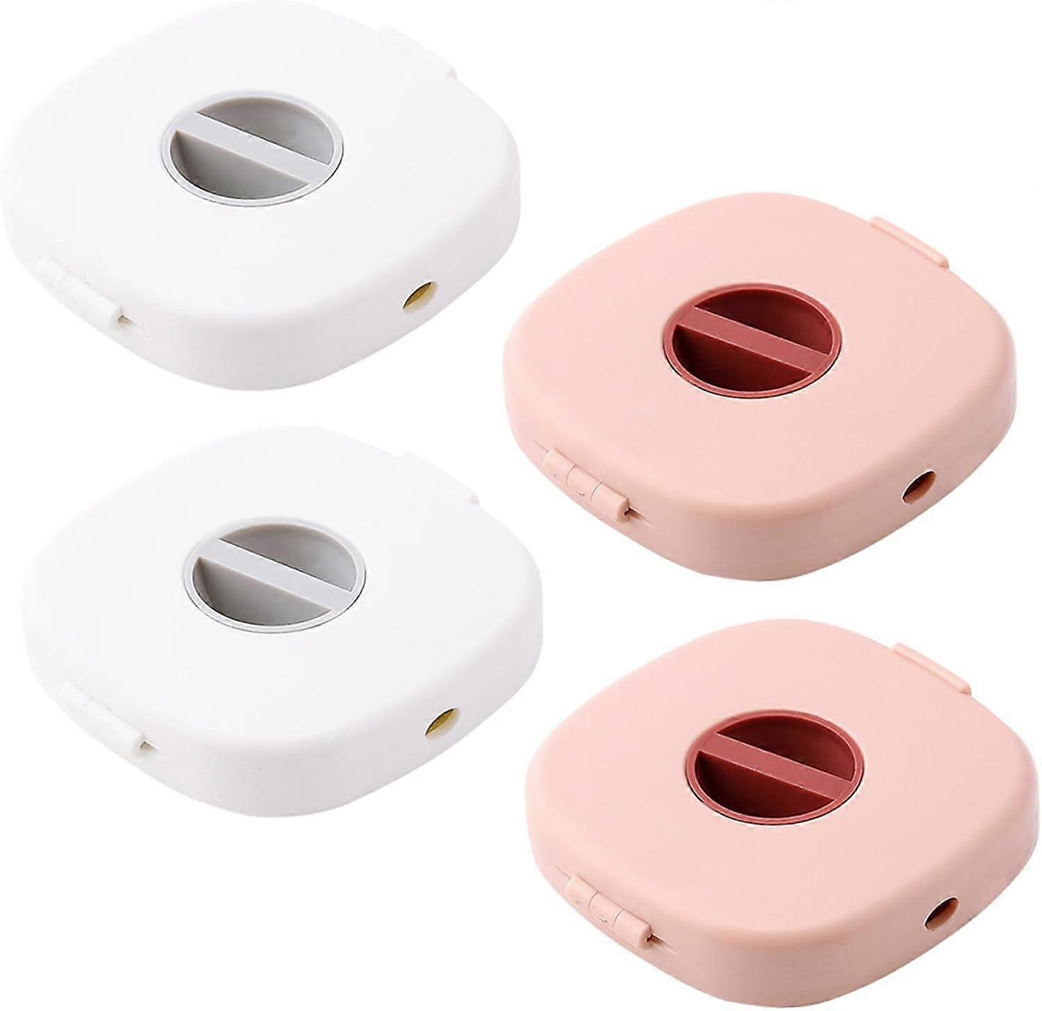 4-Piece Cable Storage Box Set: Data Cable Organizer, Earphone Cable Winder, Charging Cable Winder