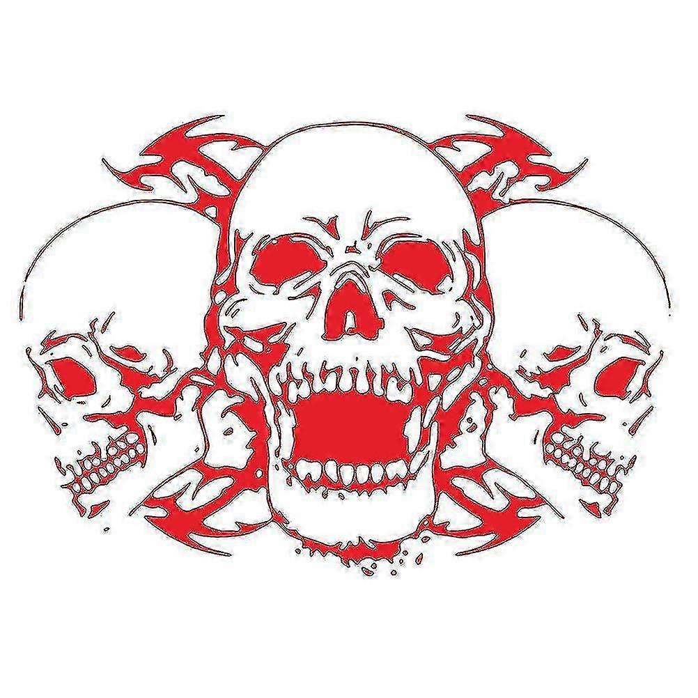 Removable Skull Hood Decal PVC
