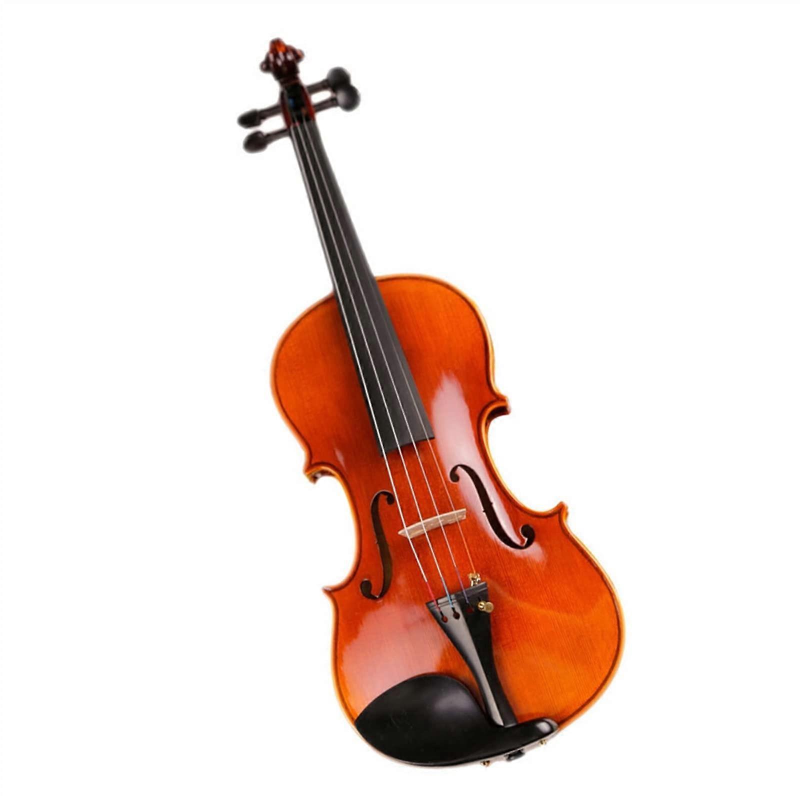 Beginner Violin 1/2 Size Student Violin Solid Maple Construction Neutral White Finish