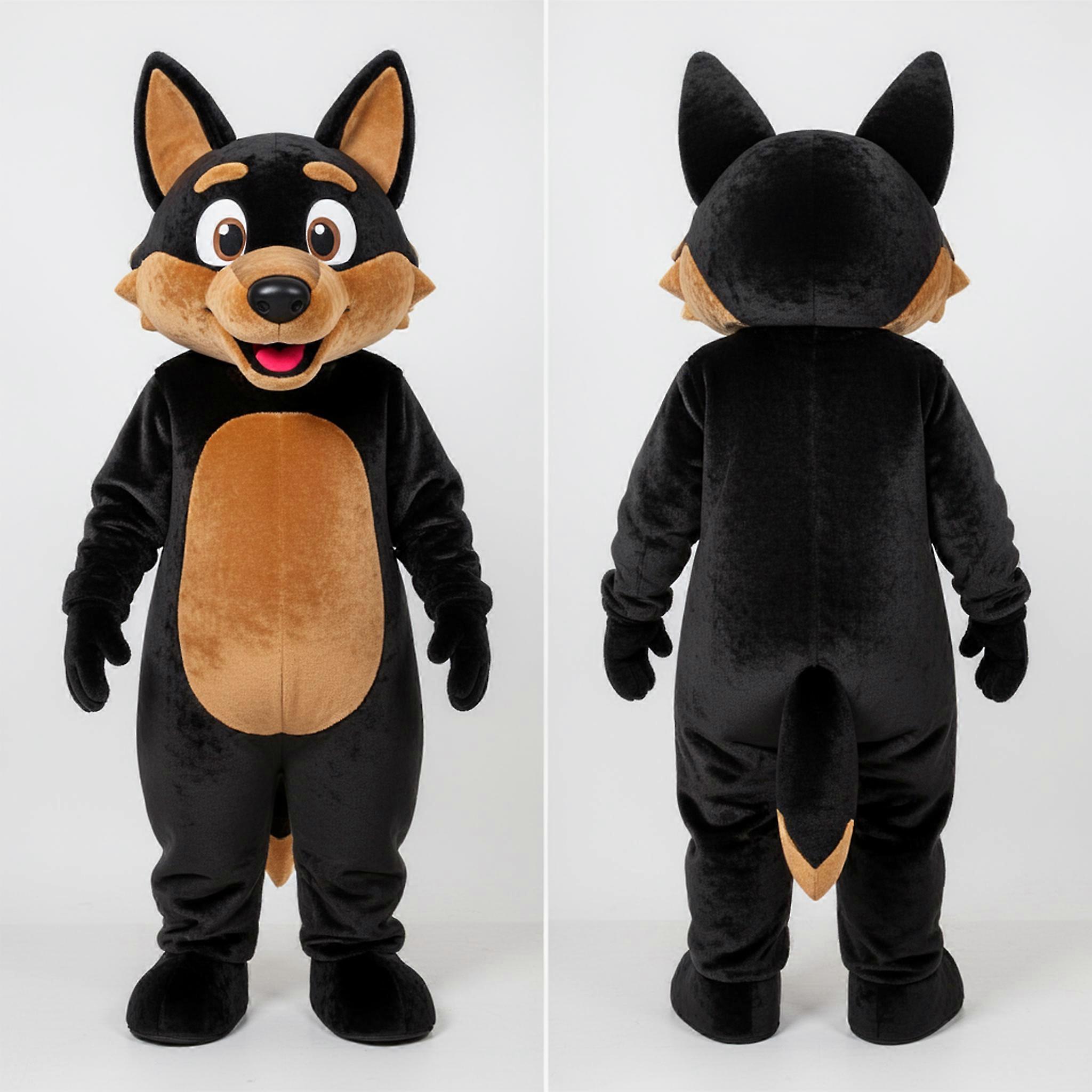 MASTICOT Dark Brown Rounded Dingo Mascot