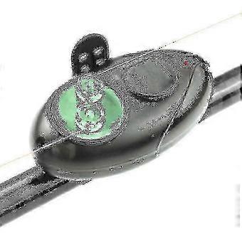 1 unidad de alarma electrónica de pesca con indicador LED de picada de pez, campana inalámbrica, herramientas de pesca de carpa, color negro. 1 unidad COS