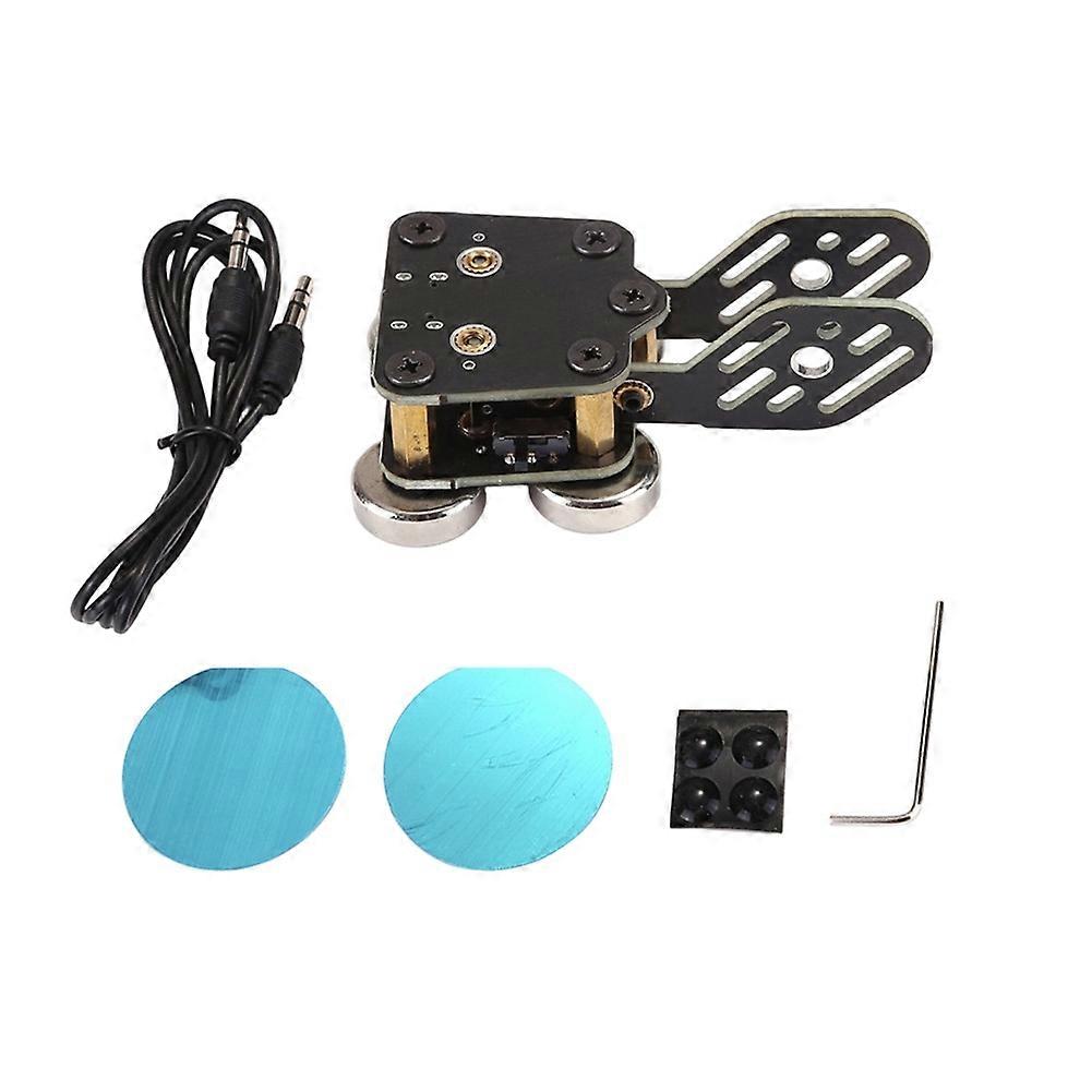 CW Key Double Paddle Morse Code Key, Quick Response with Strong Magnetic Base, 3.5mm Jack Type C for Smartphone