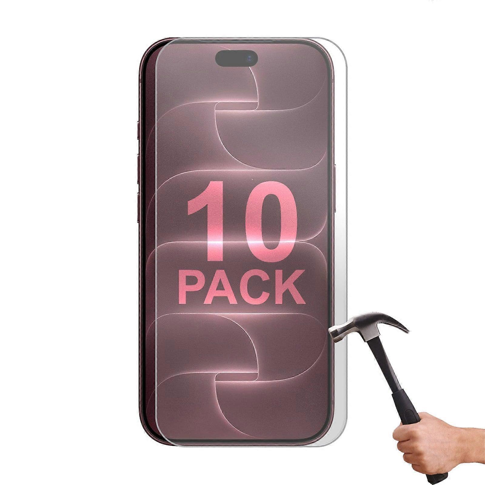 10 Pack Tempered Glass Screen Protector Guard For Apple Iphone 18 Pro Front Bulk