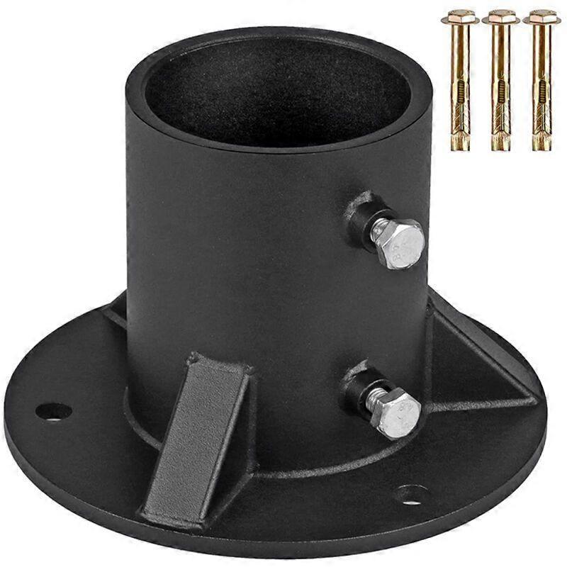 52mm post base, heavy-duty mounting base for mailboxes, pool ladder fixing post, metal railing post bracket, railing post support