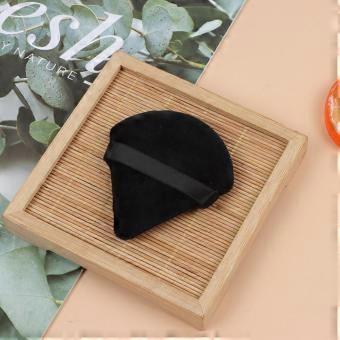 2 st. Kosmetiska puffar triangelformade sammetssvampar mini sminkpuffar sminkverktyg