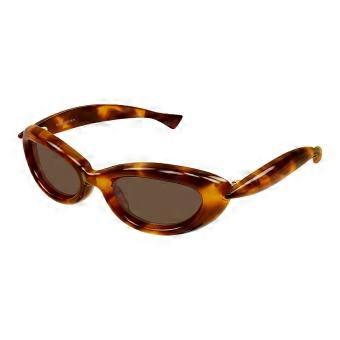 Bottega Veneta BV1484S 002 Full Rim Tortoise Women Cat Eye Sunglasses UV3 Original