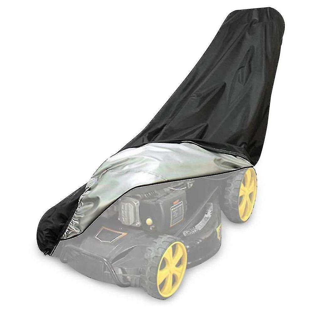 210d Lawn Mower Cover, Waterproof, Dustproof And Uv-proof, With Drawstring And Storage Bag  - 188 X 99 X 63.5 Cm, Black, 1 Piece