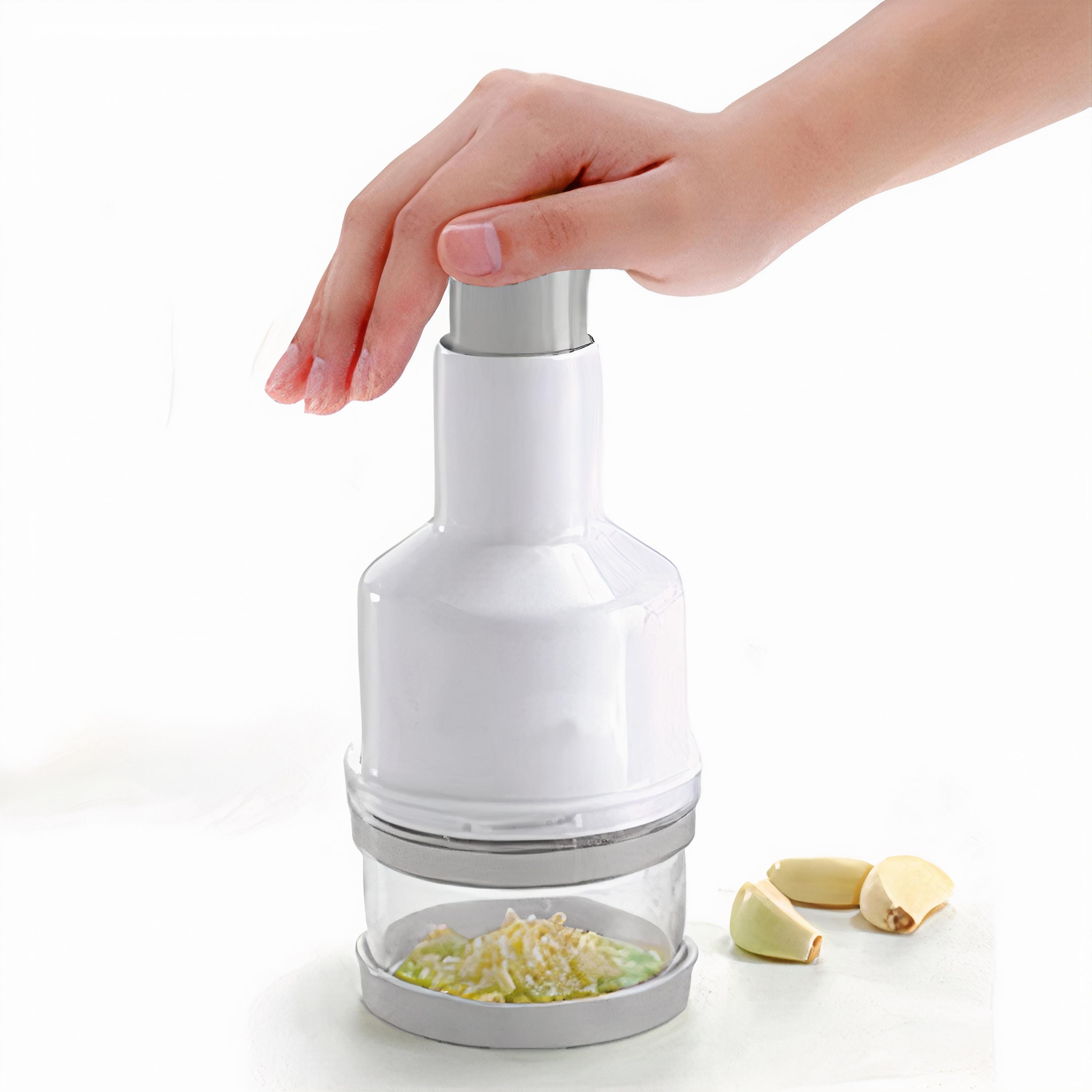 Manueller Zwiebelschneider & Gemüsehacker – 400 Ml, Mit Edelstahlklingen, Rutschfester Boden!
