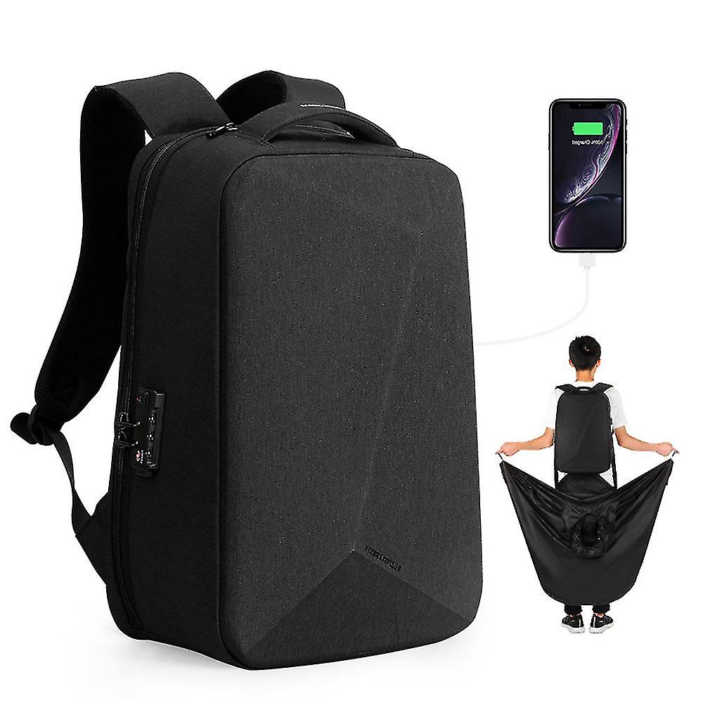 Anti-theft Backpack Business Travel Backpack Men With Raincoat Multifunctional Computer Backpack